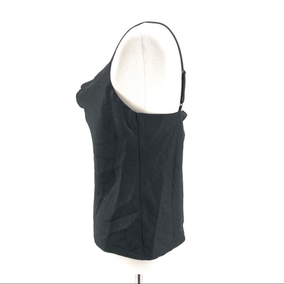 Leyden Black Satin Tank Top, NWT, Size S - Picture 3 of 8